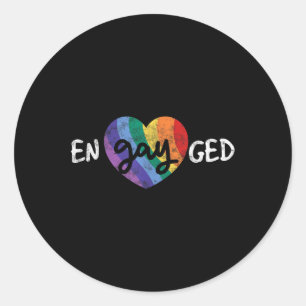 Adesivo Gay de Festa de Festa de casamento Lgbt Eng.