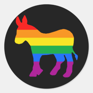 ADESIVO GAY DEMOCRAT