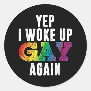 Adesivo Gay do Acordado - Orgulho Rainbow Queer Gay do Par