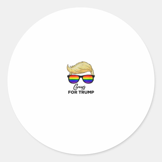 Adesivo Gay Do Orgulho LGBT De Trump 2020 Dona (Frente)