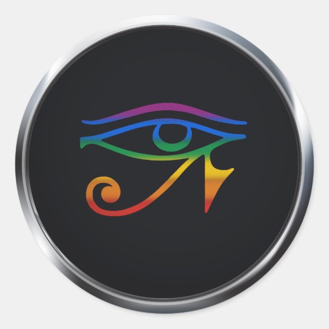 ADESIVO GAY GÓTICO PRIDE MEDALLION (Frente)