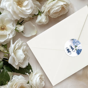 Adesivo Gay Grooms Regency Rosas azuis