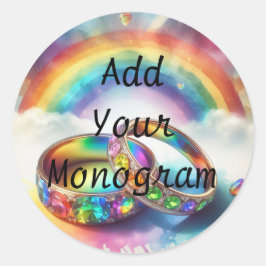 Adesivo Gay, Lésbica, LGBTQ Rótulo do Envelope Arco-Íris L