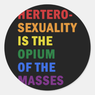 Adesivo Gay Lésbica Orgulho Vintage Arco-Íris Coração LGBT