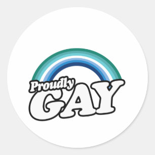 Adesivo Gay masculino e orgulhoso