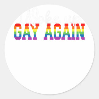 Adesivo Gay Mês de Bandeira LGBT Humana Acordou GAY de NOV