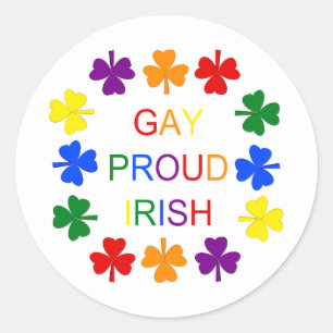 Adesivo Gay Orgulho dos Shamrocks LGBT Irlandeses LGBT