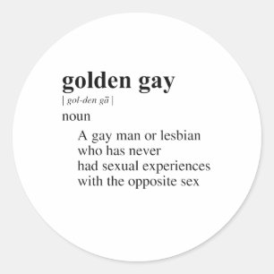Adesivo GAY ouro