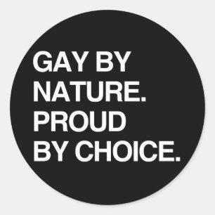 ADESIVO GAY POR NATUREZA. ORGULHO POR ESCOLHA