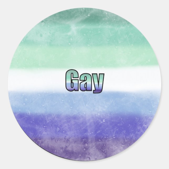 Adesivo Gay pride flag sticker (Frente)