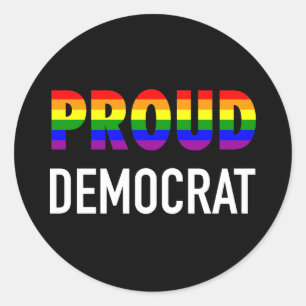Adesivo Gay Proud Democrata