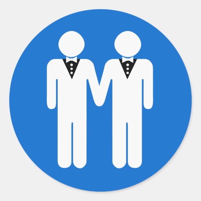 ADESIVO GAY SUPERIOR DE CASAMENTO (Frente)