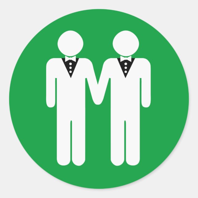 ADESIVO GAY SUPERIOR DE CASAMENTO (Frente)