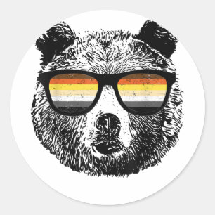 Adesivo Gay Urso com óculos de sol