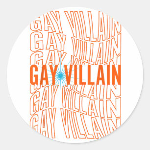 Adesivo Gay Villain Funny Meme LGBT Orgulho gay LGBT LGBT