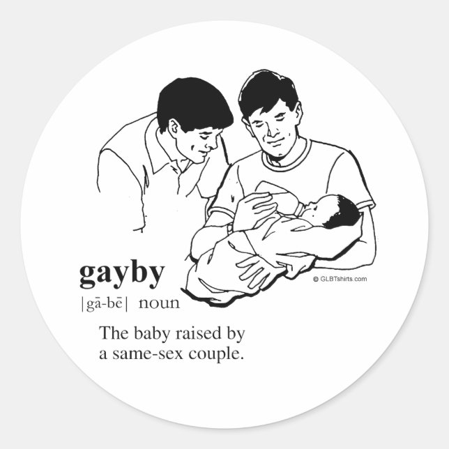 Adesivo GAYBY (Gay) (Frente)