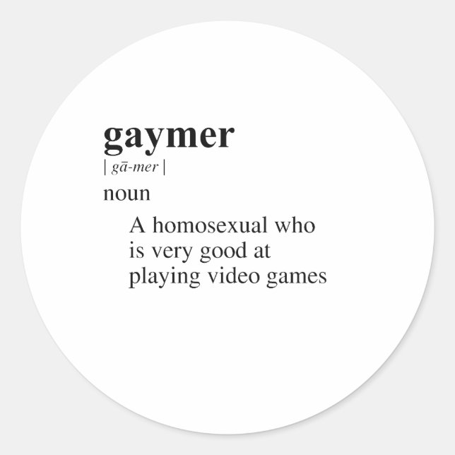 ADESIVO GAYMER (Frente)