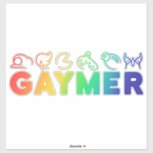 Adesivo Gaymer Rainbow Ombre Funny Orgulho gay