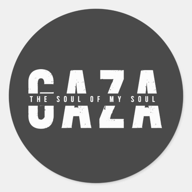 Adesivo GAZA A alma da minha alma (Frente)