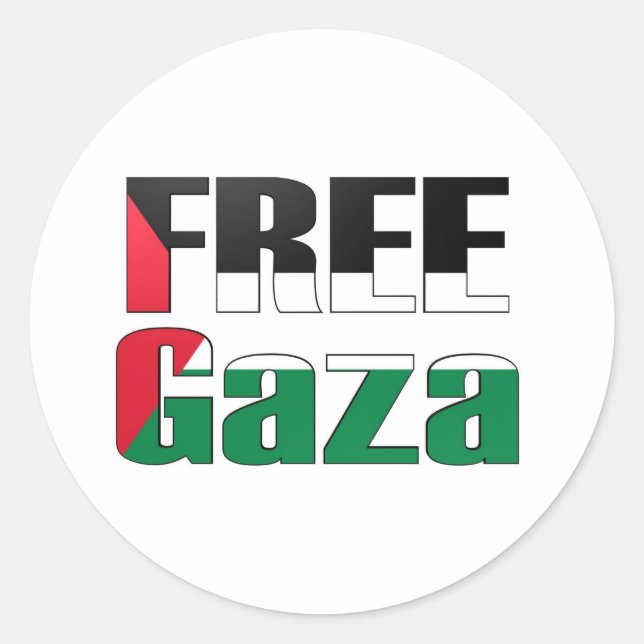 Adesivo Gaza Livre (Frente)