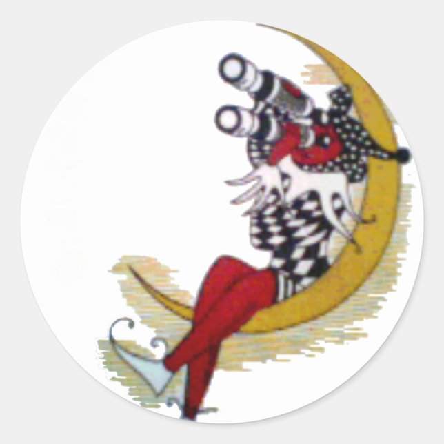 Adesivo Gaze Cósmica: Elf na Aventura da Lua (Frente)