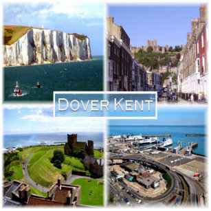 Adesivo GB Dover Kent - Castelo Dover - Cliff Branco - Cas