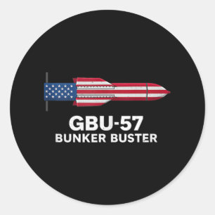 Adesivo Gbu-57 Rompe-Esconderijo Bandeira Americana 4 De J