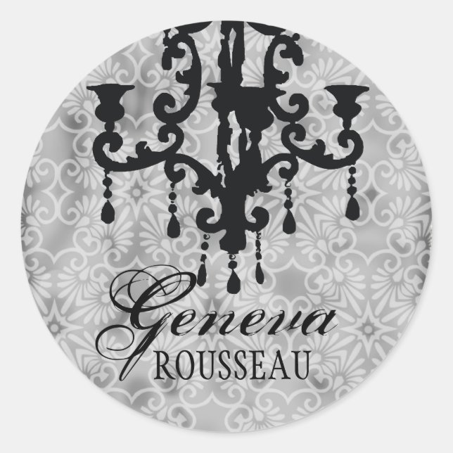Adesivo GC | Vintage Chandelier Gris (Frente)