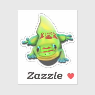 Adesivo Gecko do Dia da Pó Dourada