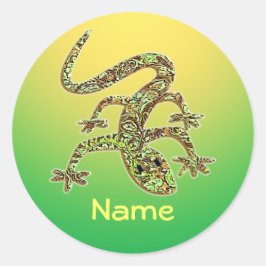 Adesivo Gecko Personalizada / Salamander / Pinheiros Lizar