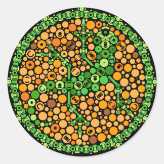 Adesivo Gecko sem fio, teste de percepção de cor, preto