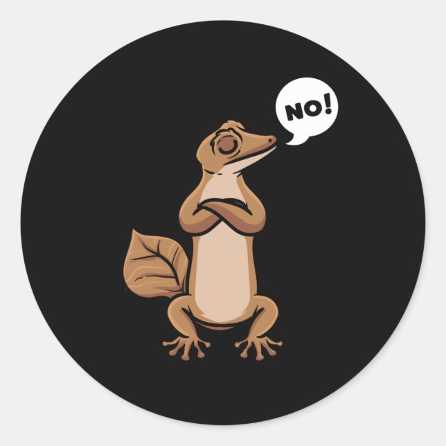 Adesivo Geckos Forragados De Folha-Tail Gecko (Frente)