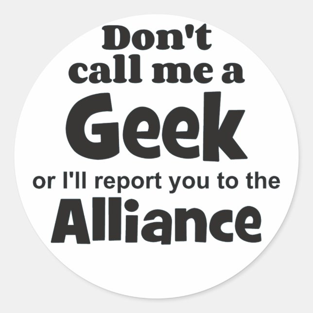 Adesivo Geek Alliance bf (Frente)
