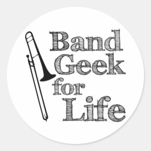 Adesivo Geek de Banda Trombone
