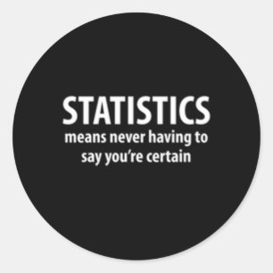 Adesivo Geek de Ciências da Matemática de Estatística