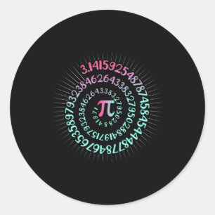 Adesivo Geek De Nerd De Matemática Pi Day 3.1415 Irraciona