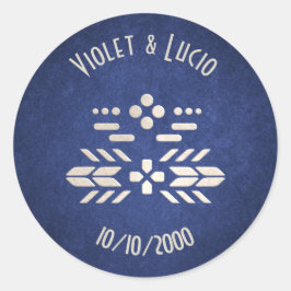 Adesivo Geek de Vídeo Casamento Azul