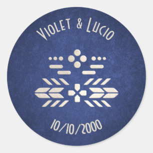 Adesivo Geek de Vídeo Casamento Azul