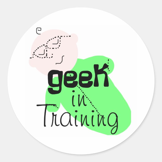 Adesivo Geek no treinamento (Frente)