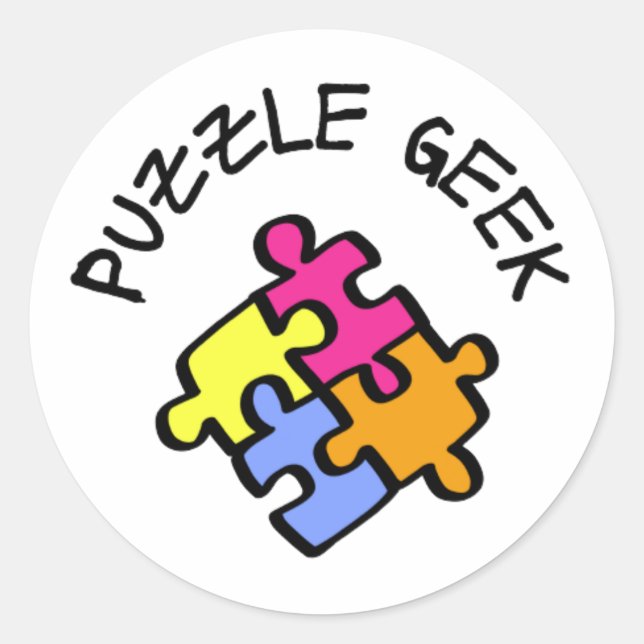 Adesivo Geek quebra-cabeça (Frente)