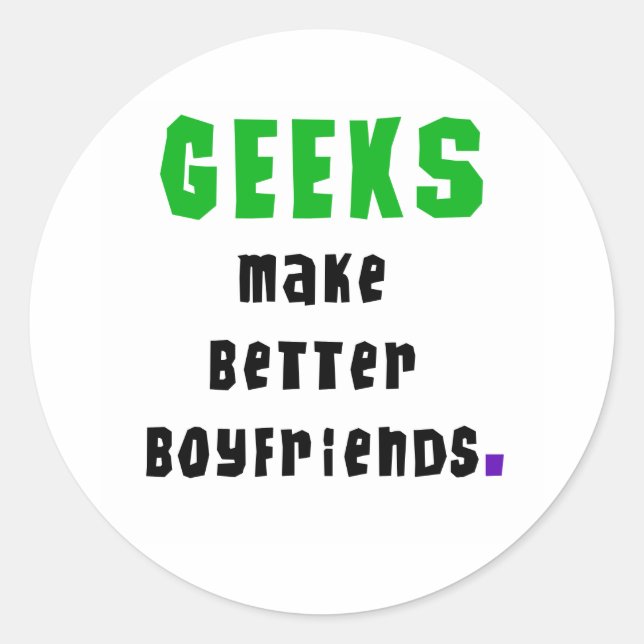 Adesivo Geeks tornam Namorados melhores (Frente)