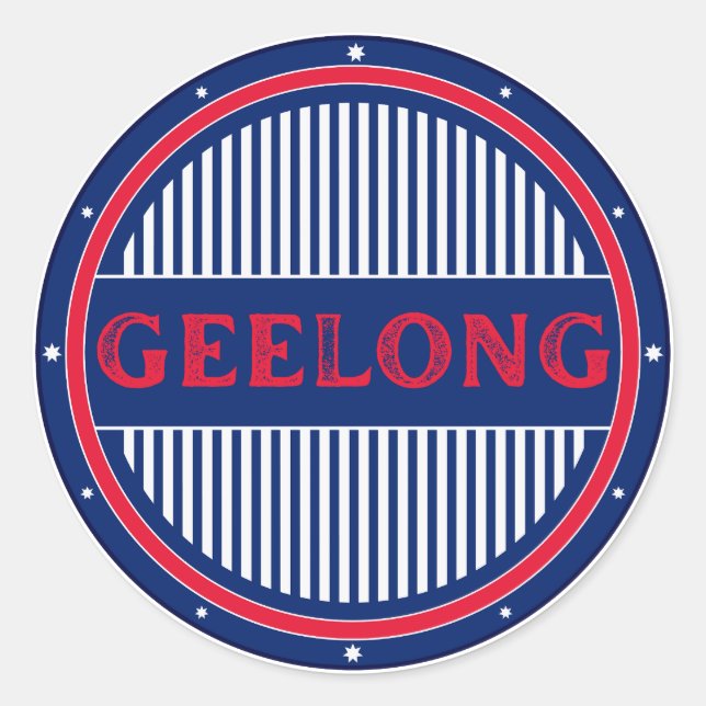Adesivo Geelong City Pride Emblem – Australian Identity (Frente)