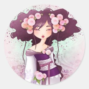 Adesivo geisha dália