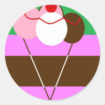 gelado de choco-morango