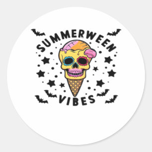 Adesivo Gelado Summerween Vibes Skeleton IceCream Summer V