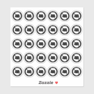 Adesivo Gelatin Free Wedding Place Card Mini Food Allergy