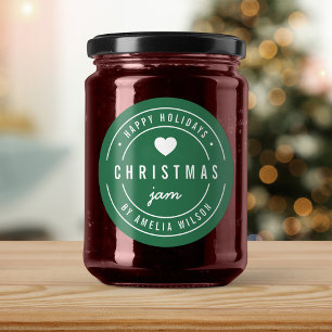 Adesivo Geléia de Natal EDITÁVEL Colorida Feliz Natal