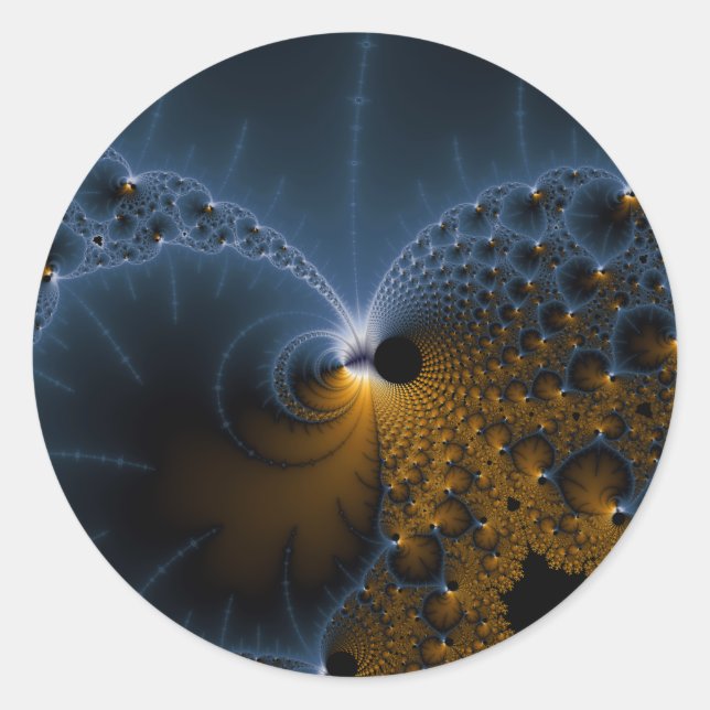 Adesivo Geleias de deriva - Arte fractal (Frente)