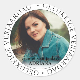 Adesivo gelukkige verjaardag