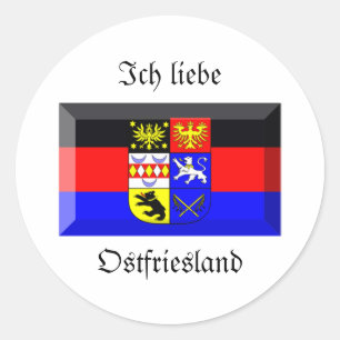 Adesivo Gema da bandeira de Ostfriesland
